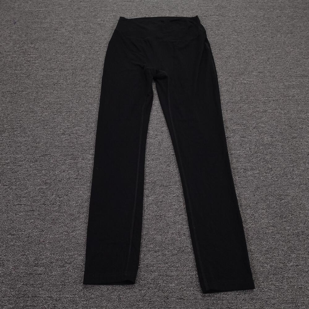 Sylvendel Leggings Womens Medium Black High Rise Hemp Stretch Ankle Yoga Gym